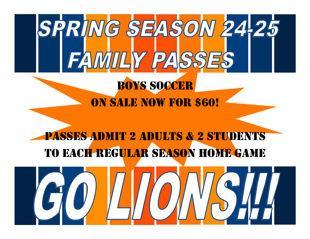  Spring Sports Season Passes